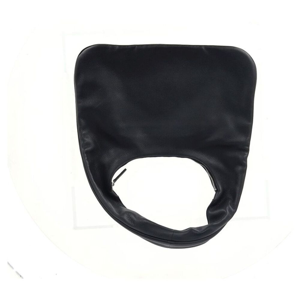 The Row Everyday Hobo Shoulder Bag in Black Leather - Picture 10 of 12